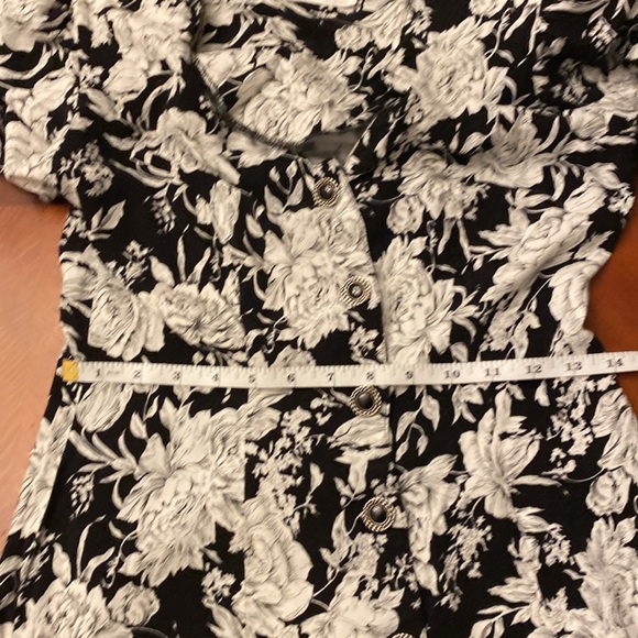 Coquette Core Vintage 80’s MIDI Dress Small Floral - Picture 9 of 12